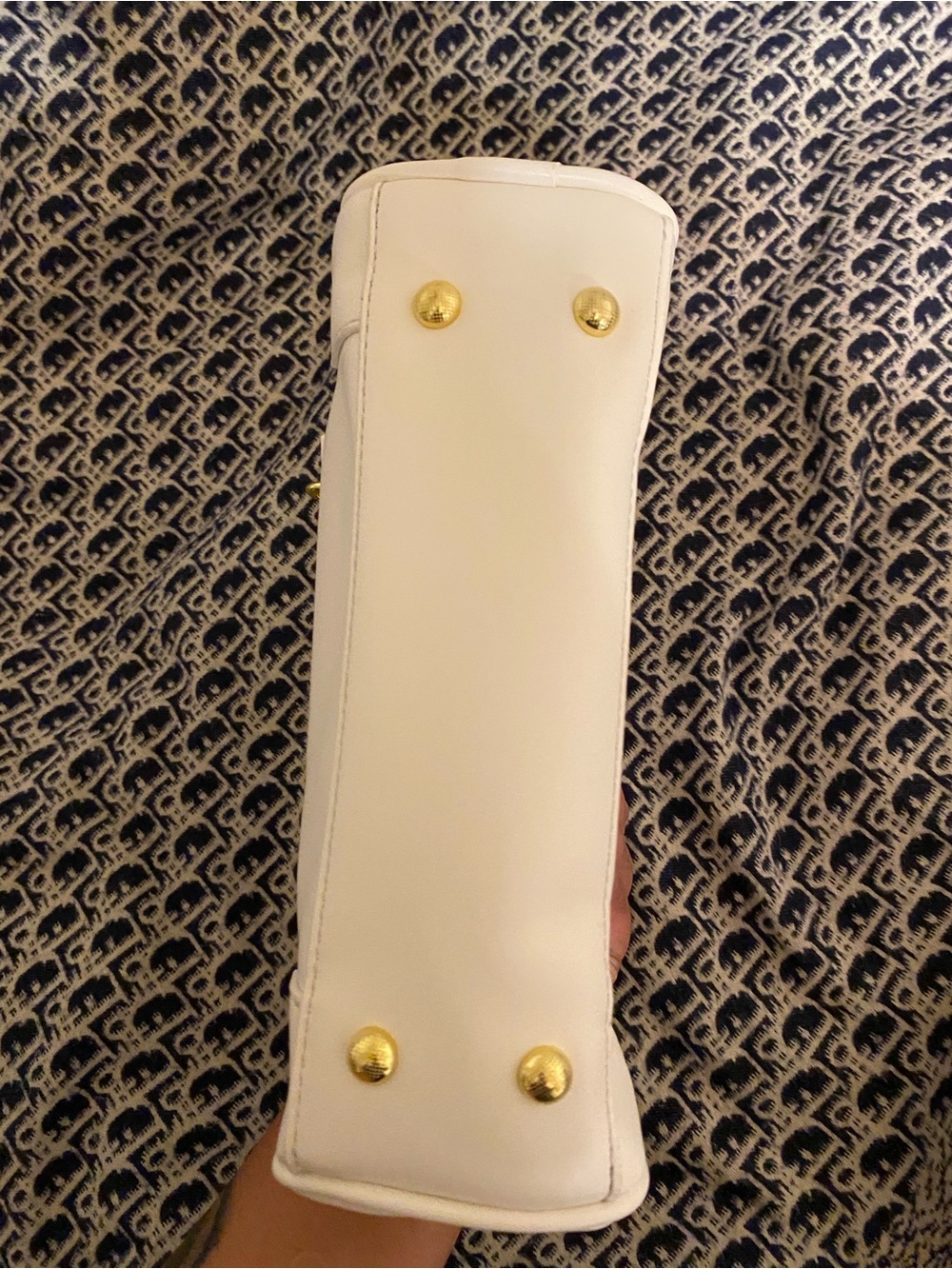 White Mini Top-Handle Bag - Picture 3 of 9